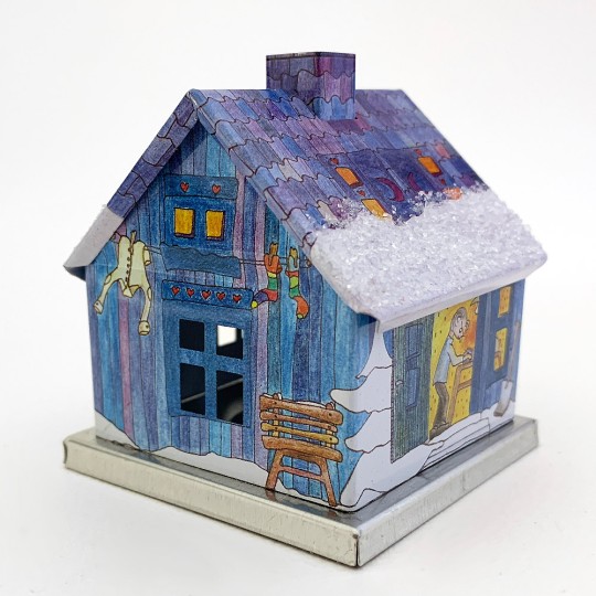 Blue Winter House Incense Smoker ~ Germany
